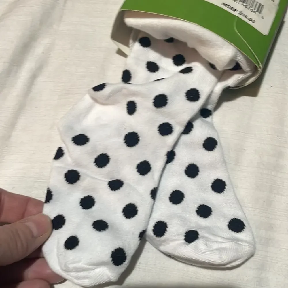 Kate spade 4/5 and Deux par Deux tights bundle nwt polka dot and mixed print